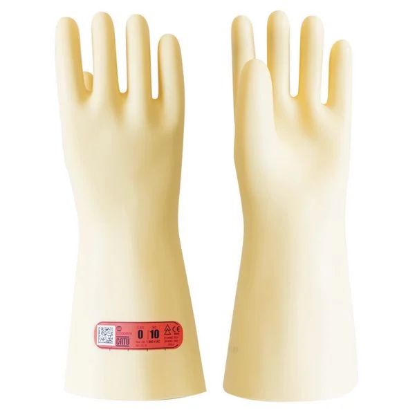 Gants isolants en latex traité diélectrique