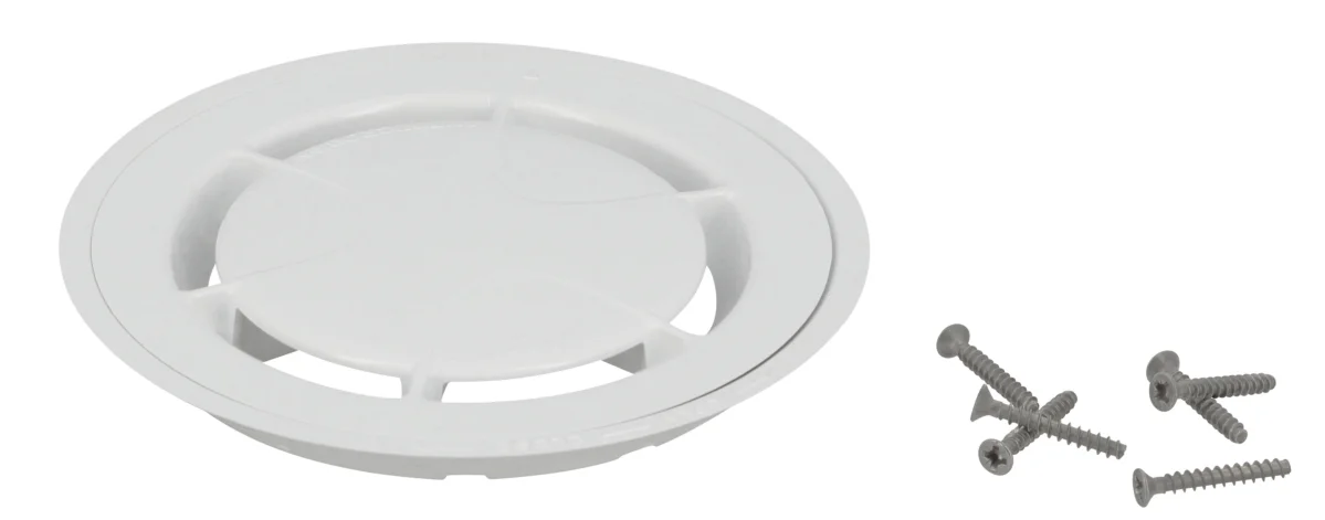 Grille de SITAR en PVC antibactérien blanc (nouveau design)