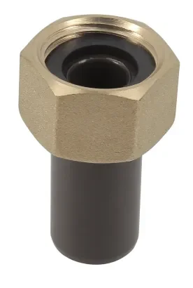 DOUILLES DE RACCORDEMENT (MÂLE - G À VISSER AVEC JOINT PLAT EPDM JPNUR, BAGUE ET ÉCROU FOU EN LAITON)