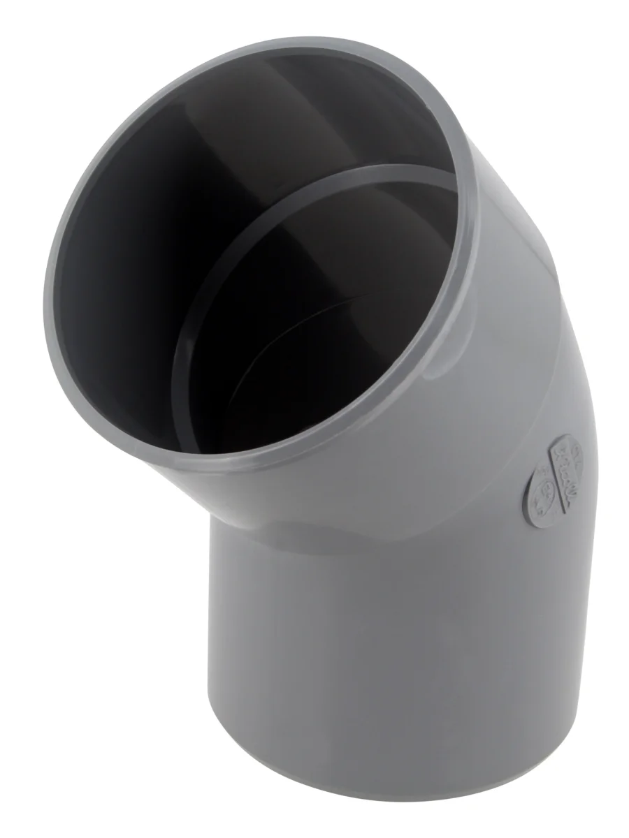 Coude évacuation HTA®-E 45° mâle/femelle