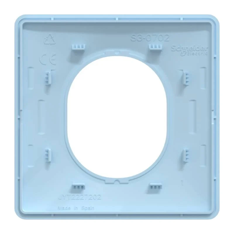 Dispositif de détrompage trappe/connecteur bleu