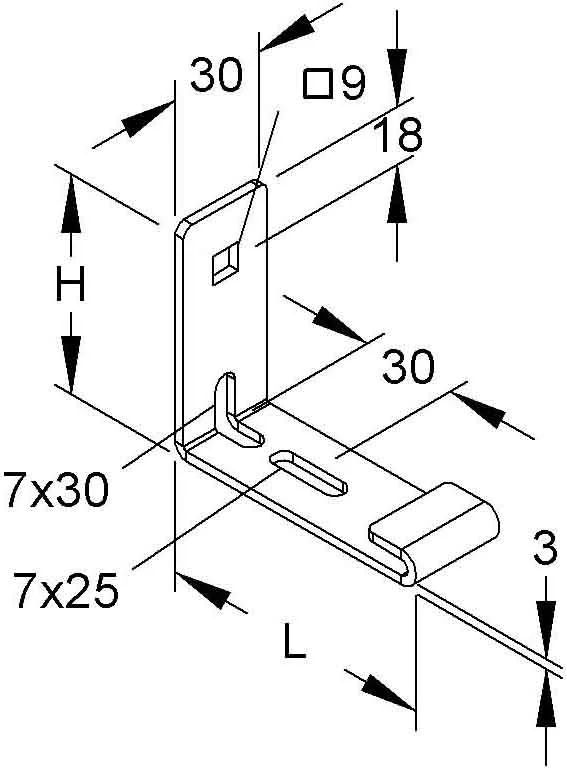 Floor Mounting (for mounting with round steel bracket)