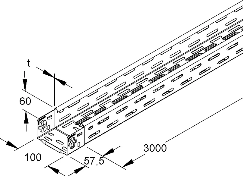Electrical Conduit perforated