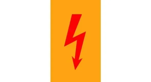 Warning Sign self-adhesive
