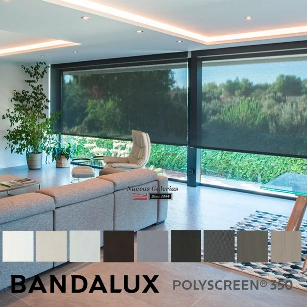 Motorized Premium Plus with Polyscreen® 350 fabric (10% openess factor)