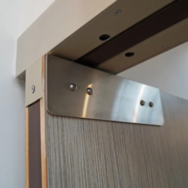 1V GV60 DA LINTEAU (joints anti-pince doigts côté battement) - Pivot linteau GRL100 - huisserie bois