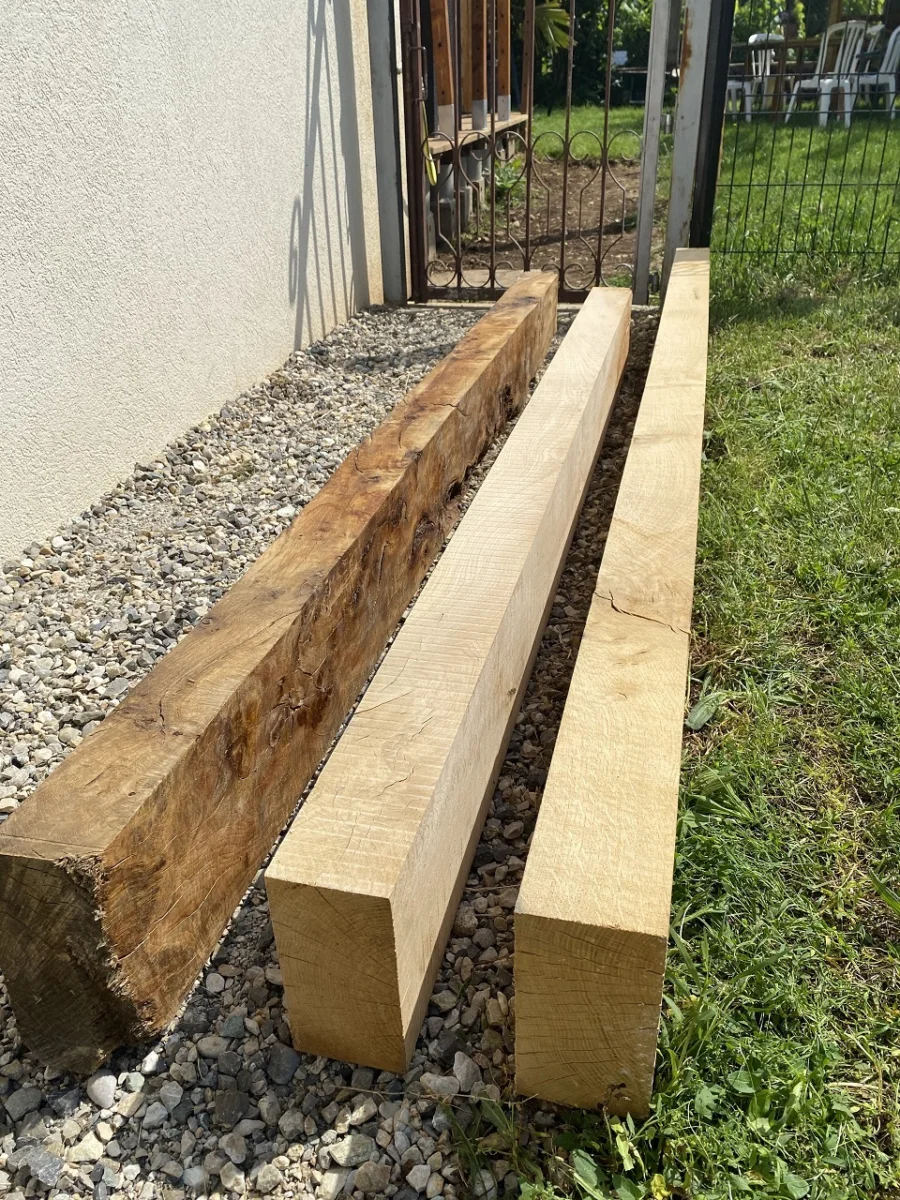 Traverse paysagère chêne 260x20x10