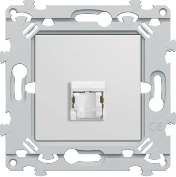 Prise RJ45 cat. 6 FTP simple avec porte-étiquette
