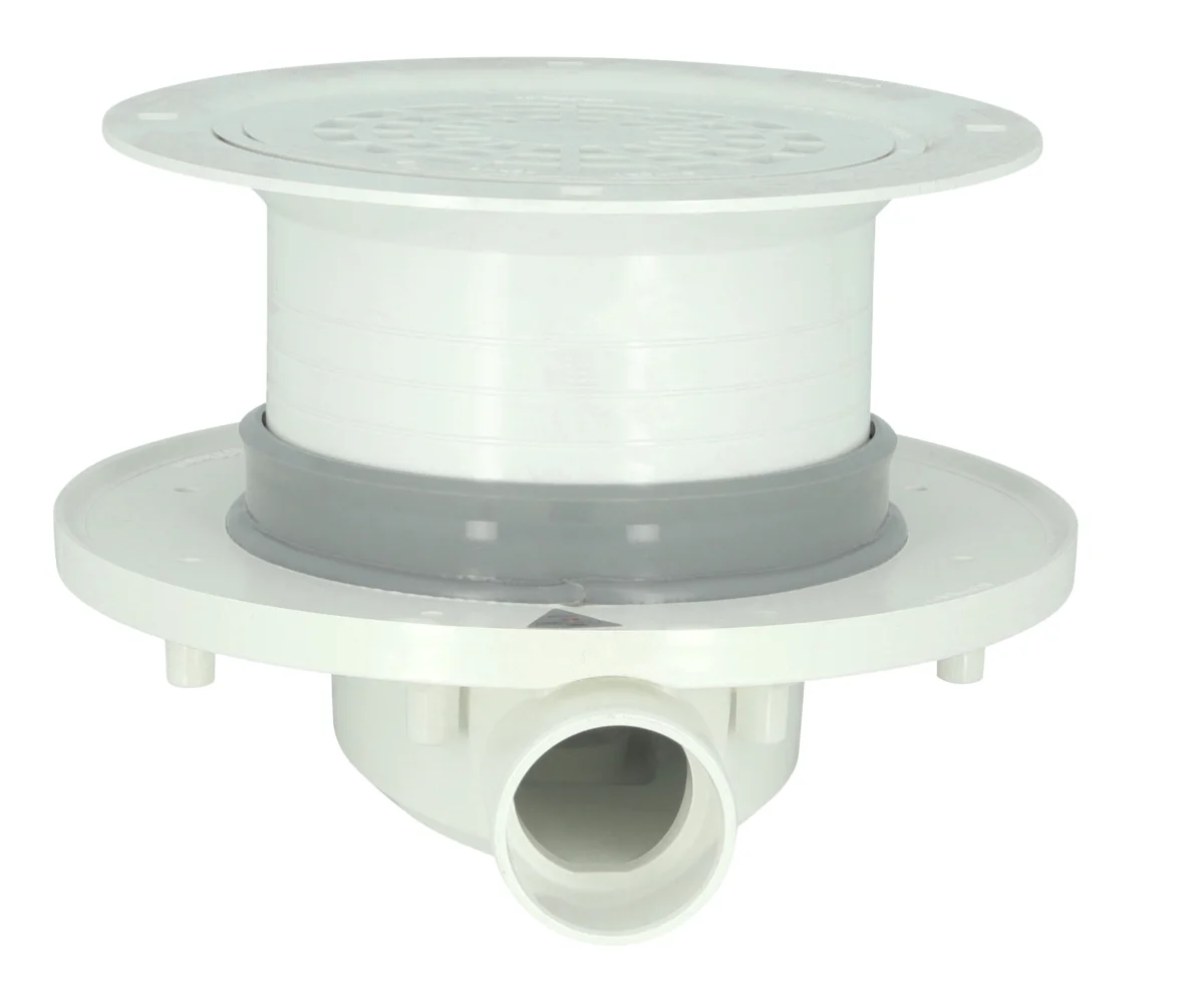 Siphon Magnetech® pour sol souple avec grille PVC, clapet et contre-clapet Magnetech®
