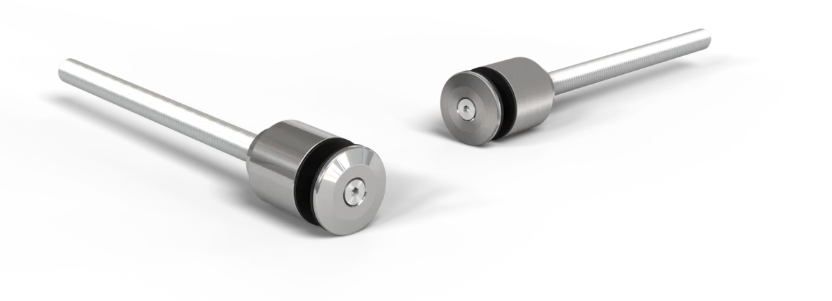 Crociera inox 316 lucido a 2 punti di fissaggio 90° - 90° two-arm 316 polished stainless steel spider