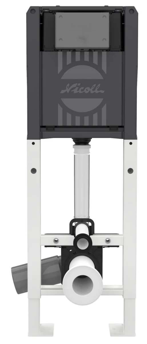 Bâti-support VIRTUO® ONE livré avec plaque DUO en finition noire