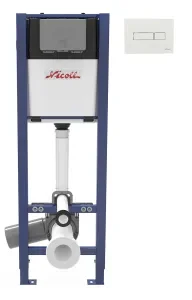Bâti-support VIRTUO® FIT livré avec plaque REC en finition blanc