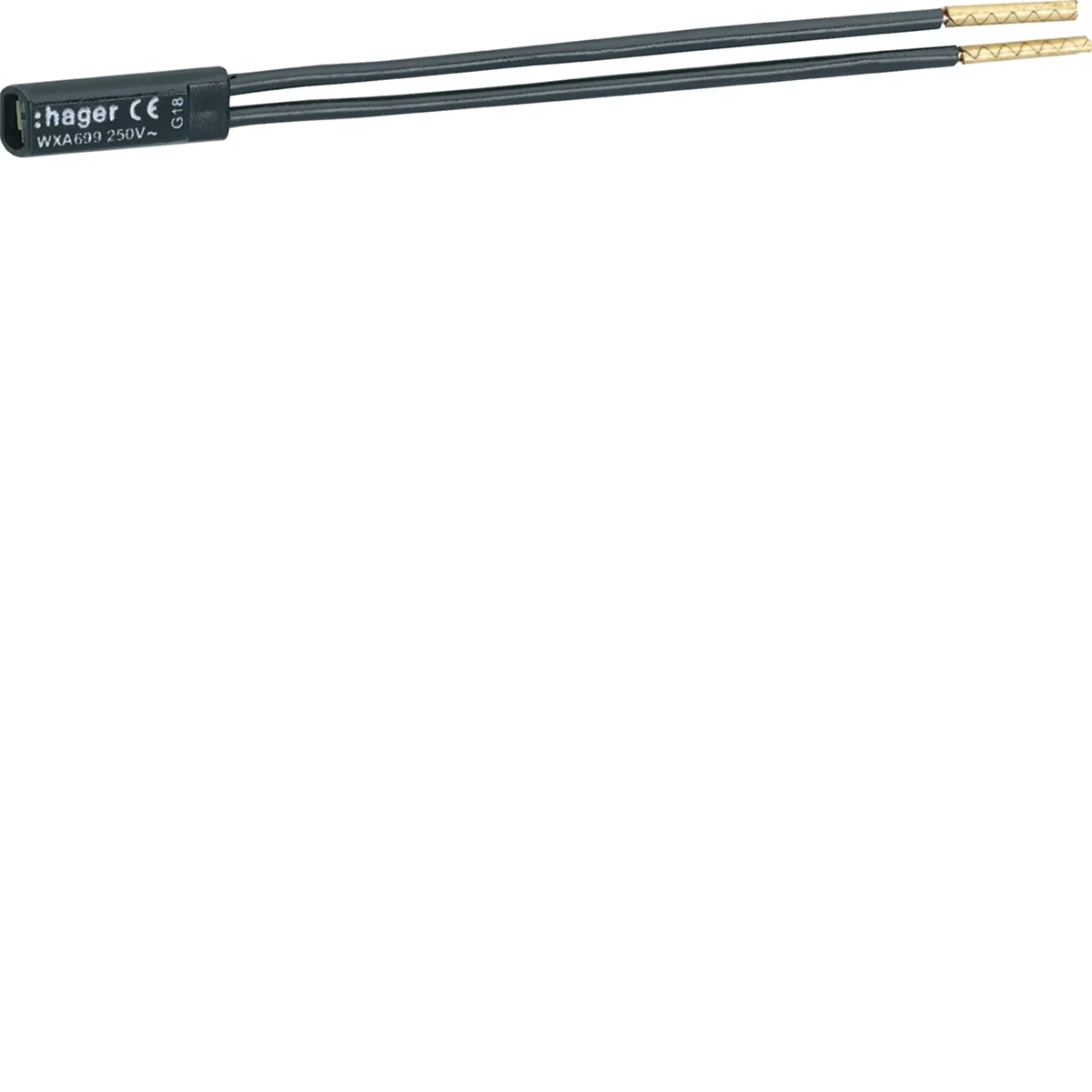 Voyant pour prise de courant - 250 V, blanc