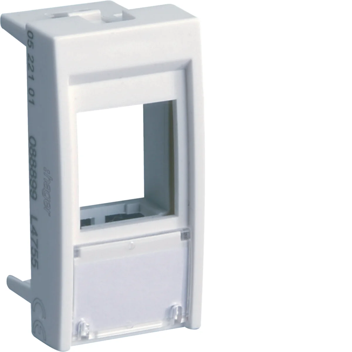 Plastron RJ45 pour moteur keystone - pour 1 RJ45