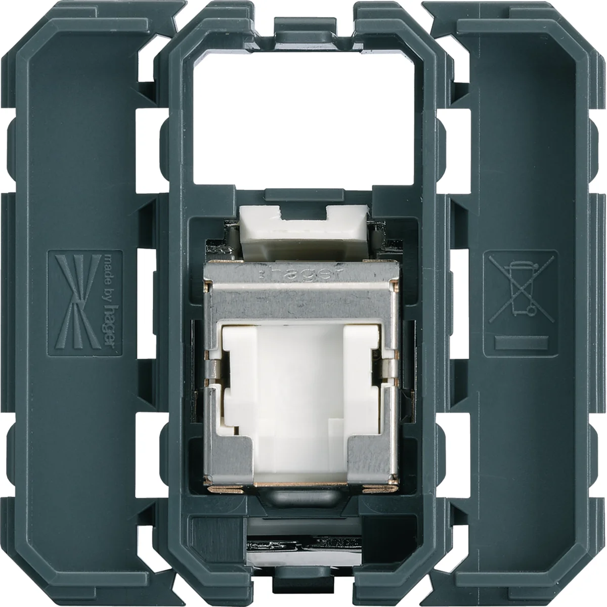 Prise RJ45 cat. 6 STP simple (pour grade 2 TV)