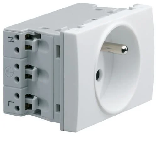 Prise 2P + T 16 A pure - spécial goulottes