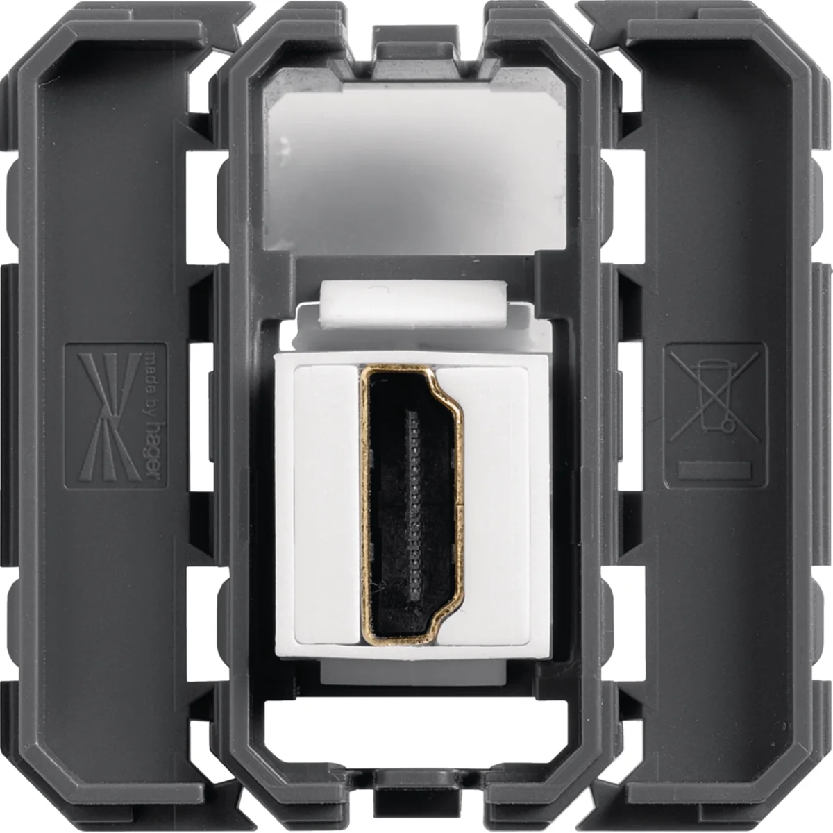 Prise HDMI traversante
