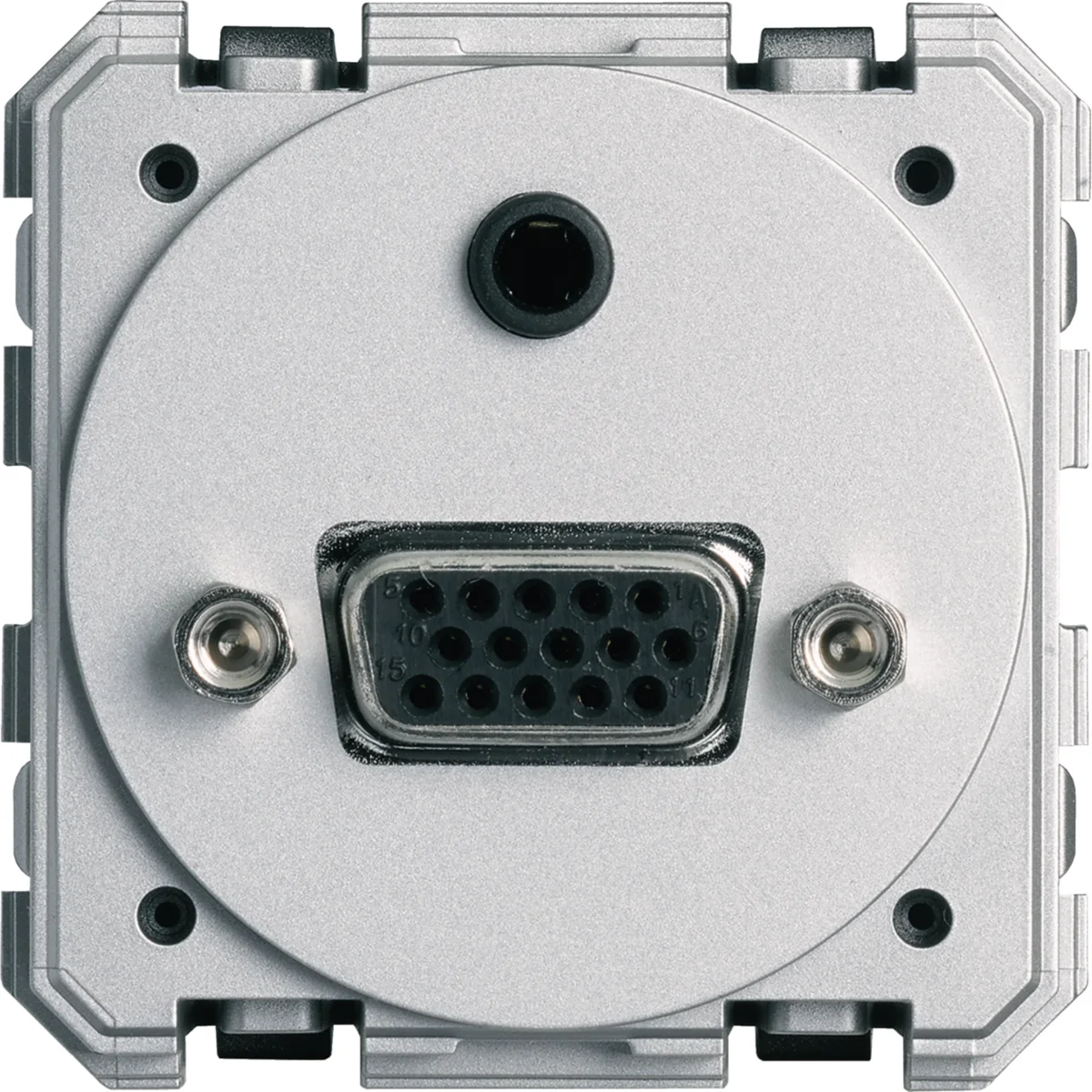 Prise SUB-D 15 (VGA) + Jack 3,5 audio bornier à vis / titane